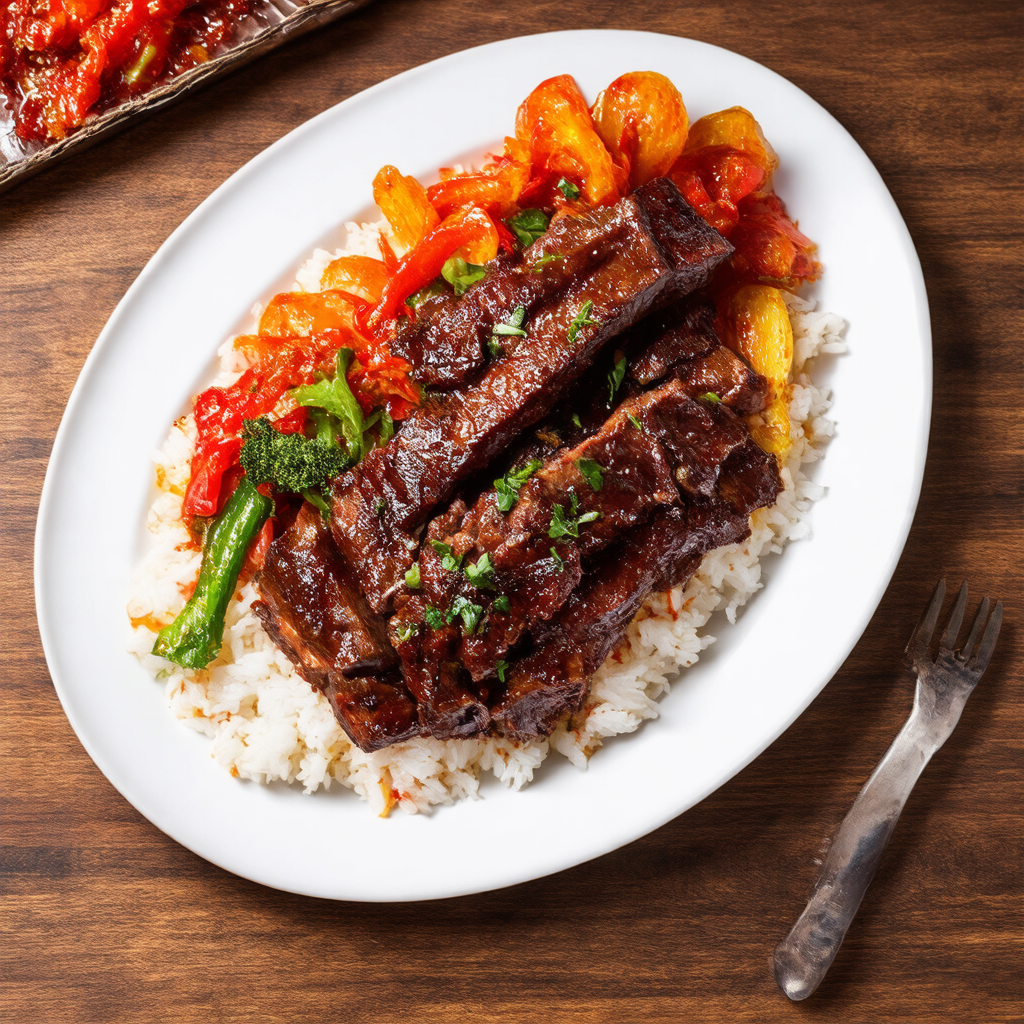 Korean Inspired Beef Short Ribs with Homemade Gochujang Sauce