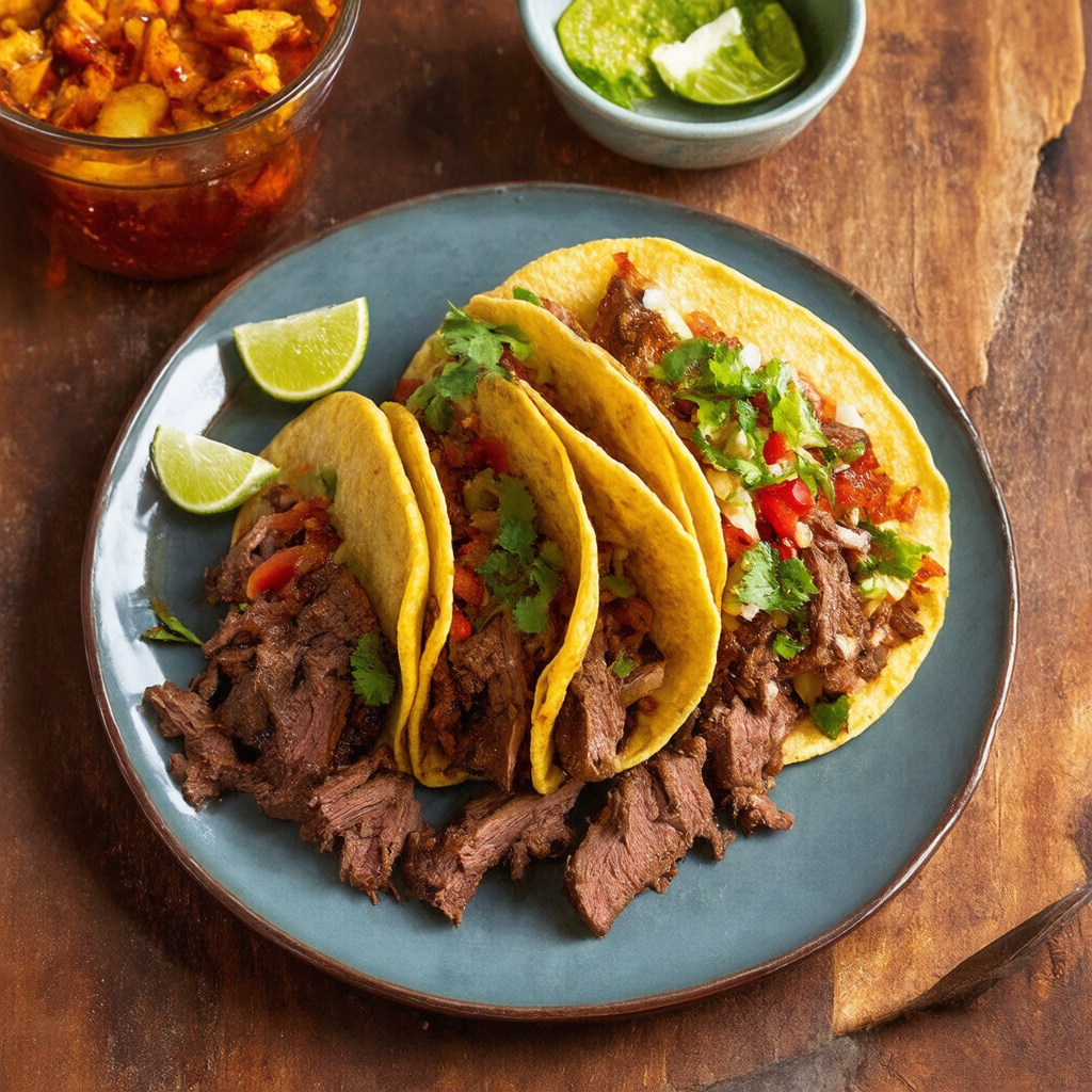 Smoked Paprika and Bourbon Beef Brisket Tacos