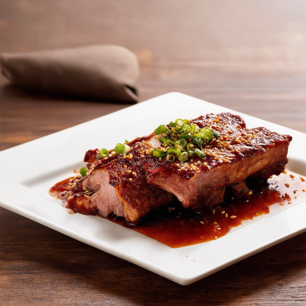 Sous Vide Pork Ribs with Asian BBQ Glaze