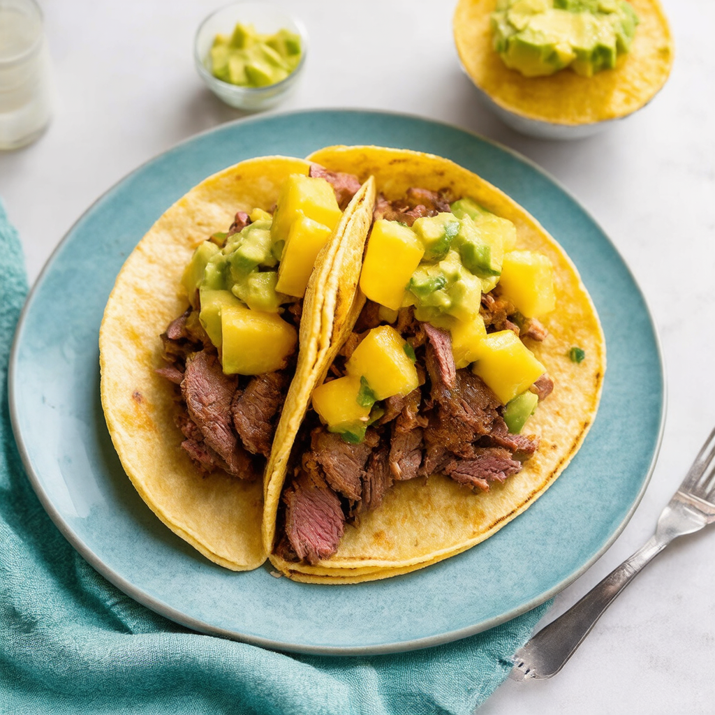 Brisket Tacos with Pineapple Salsa