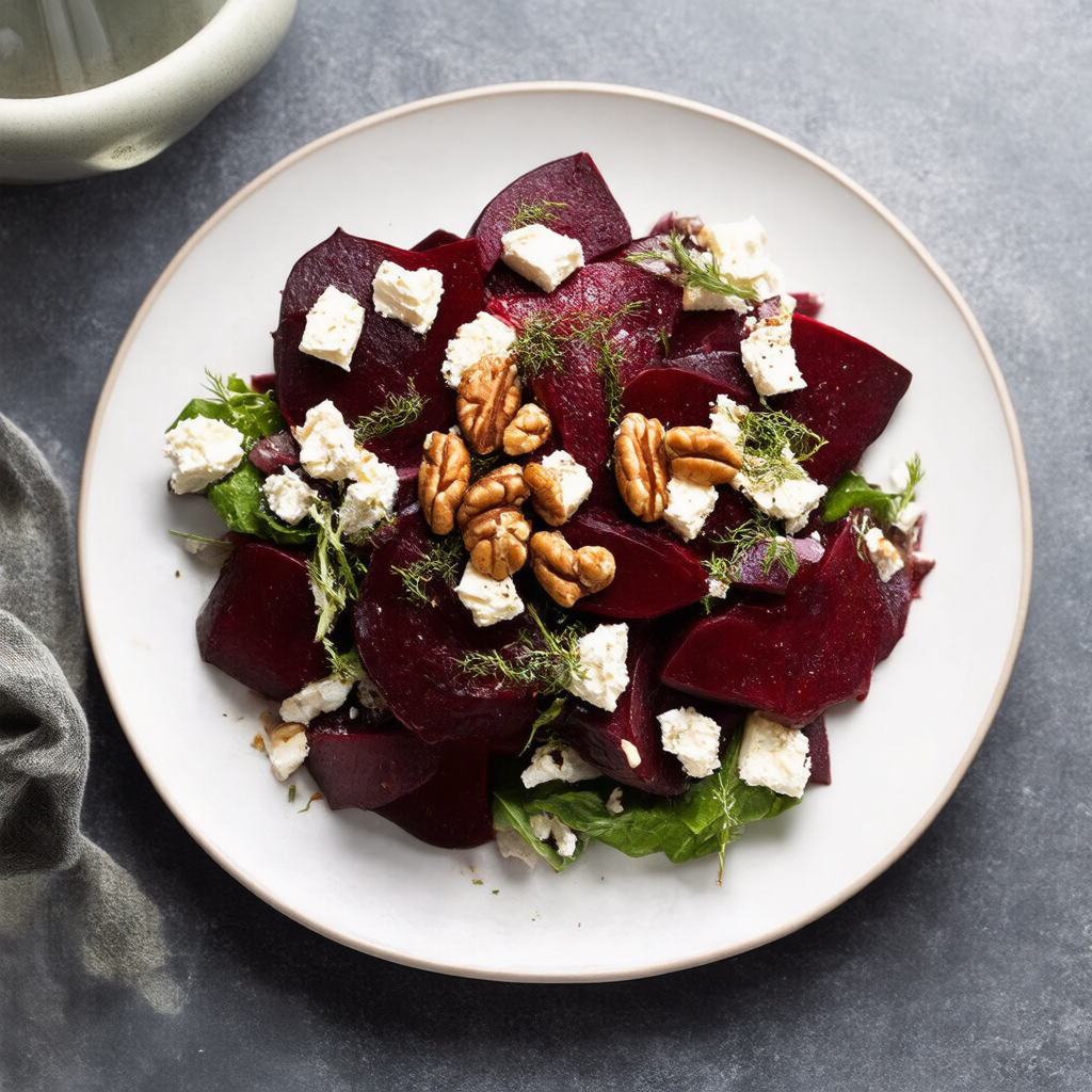 Roasted Beetroot and Goat Cheese Salad