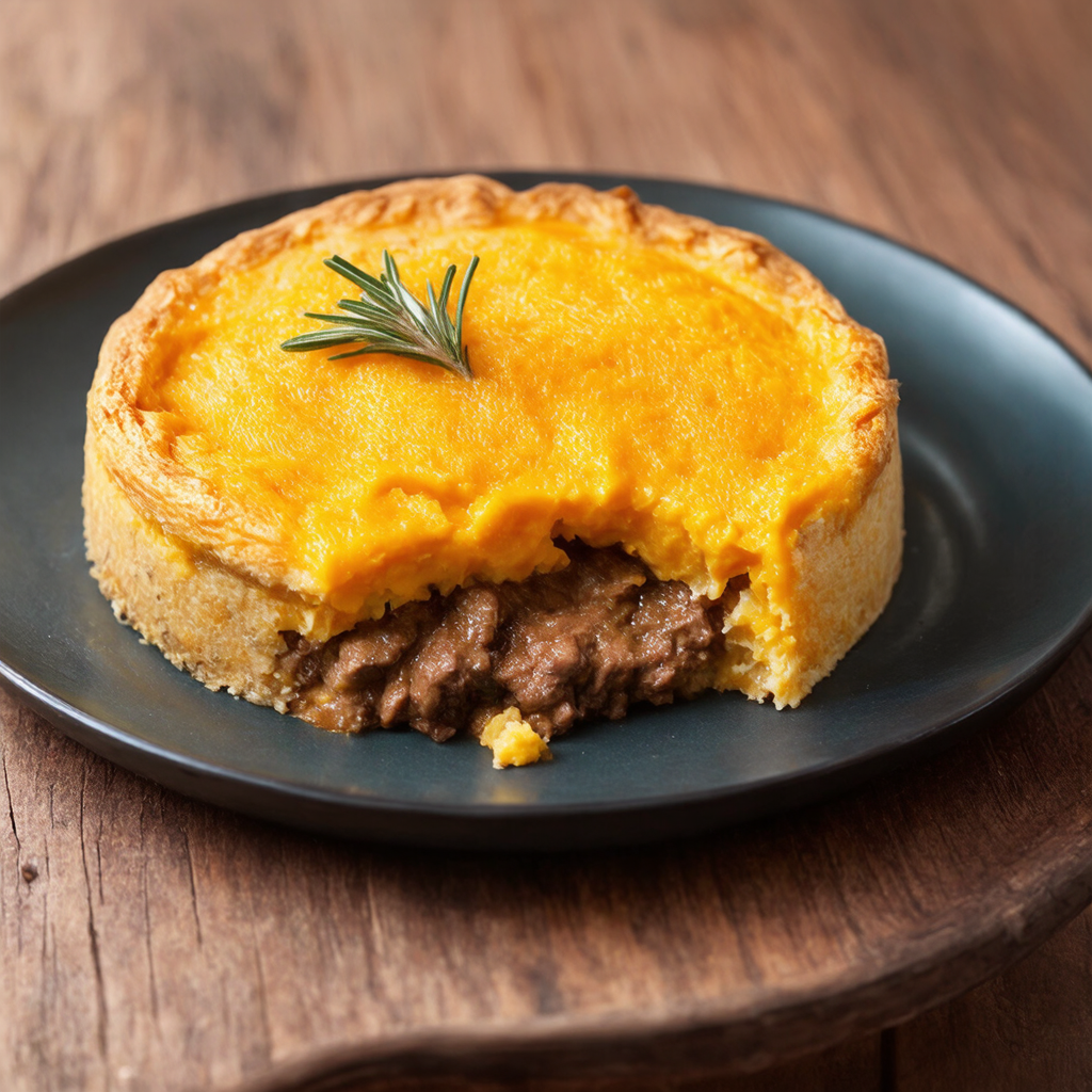 Sweet Potato and Rosemary Shepherd’s Pie with Slow-Cooked Lamb