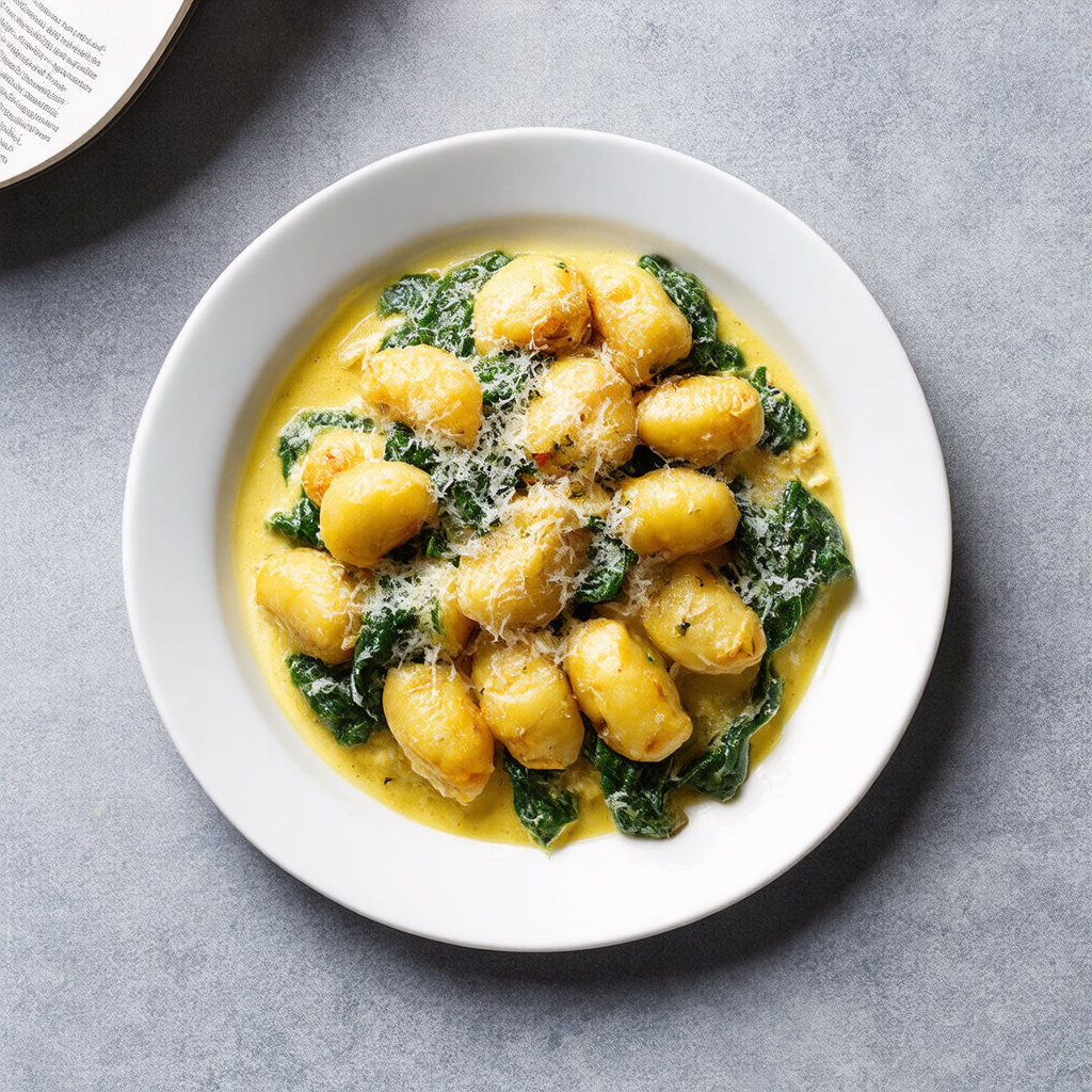 Classic Creamy Parmesan Spinach Gnocchi