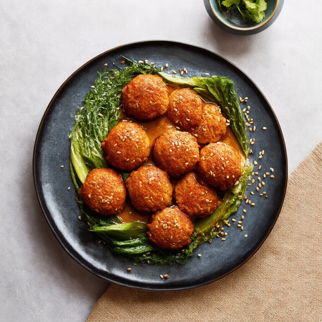 Asian-Inspired Tuna Rissoles with Soy-Ginger Glaze