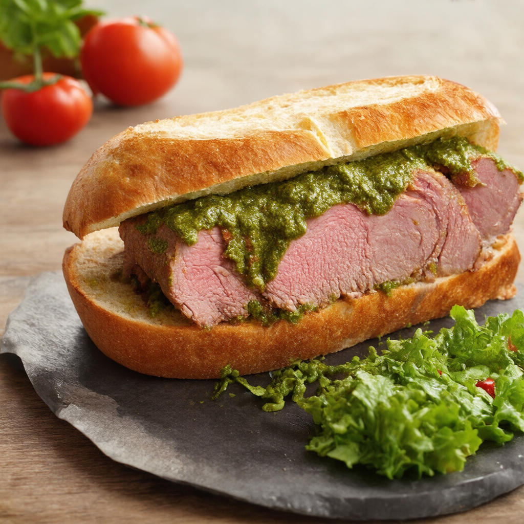Porchetta Sandwich with Salsa Verde