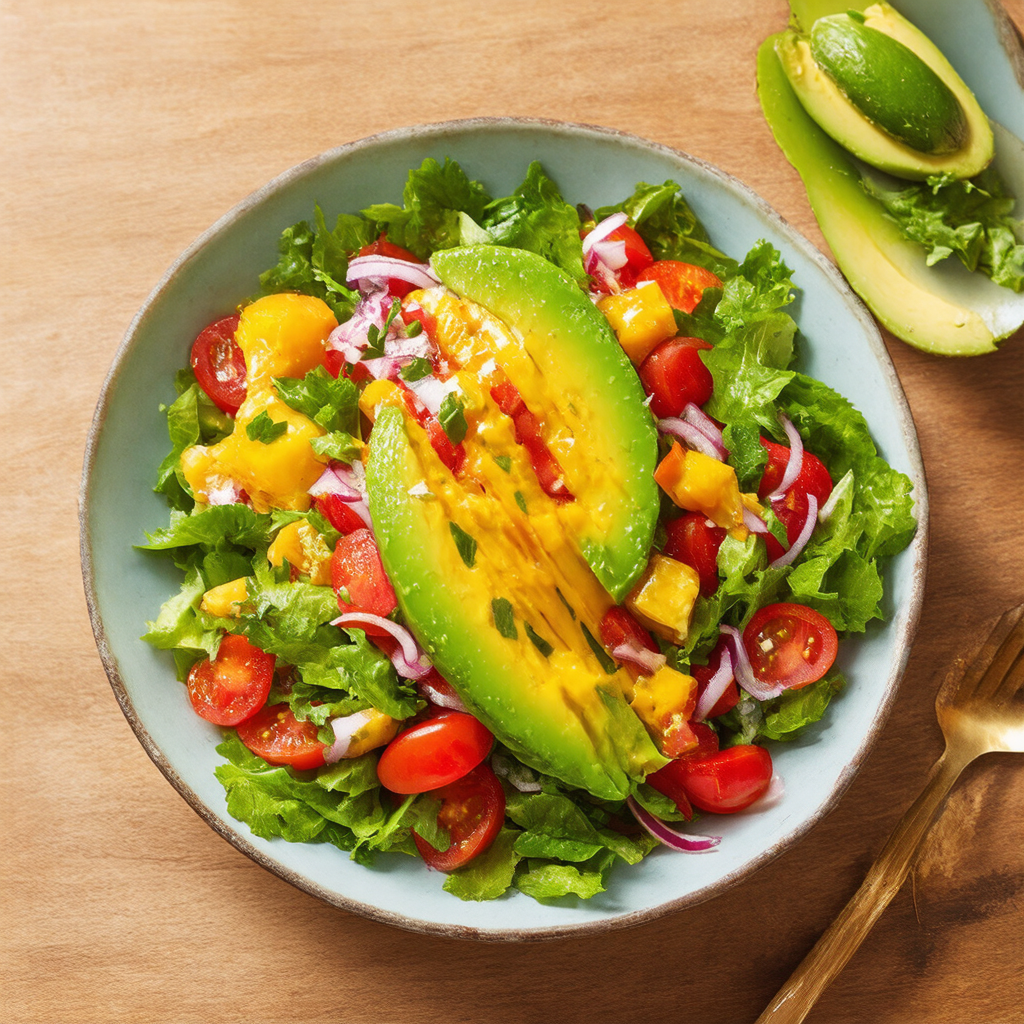 Avocado & Tomato Salad with Citrus Dressing
