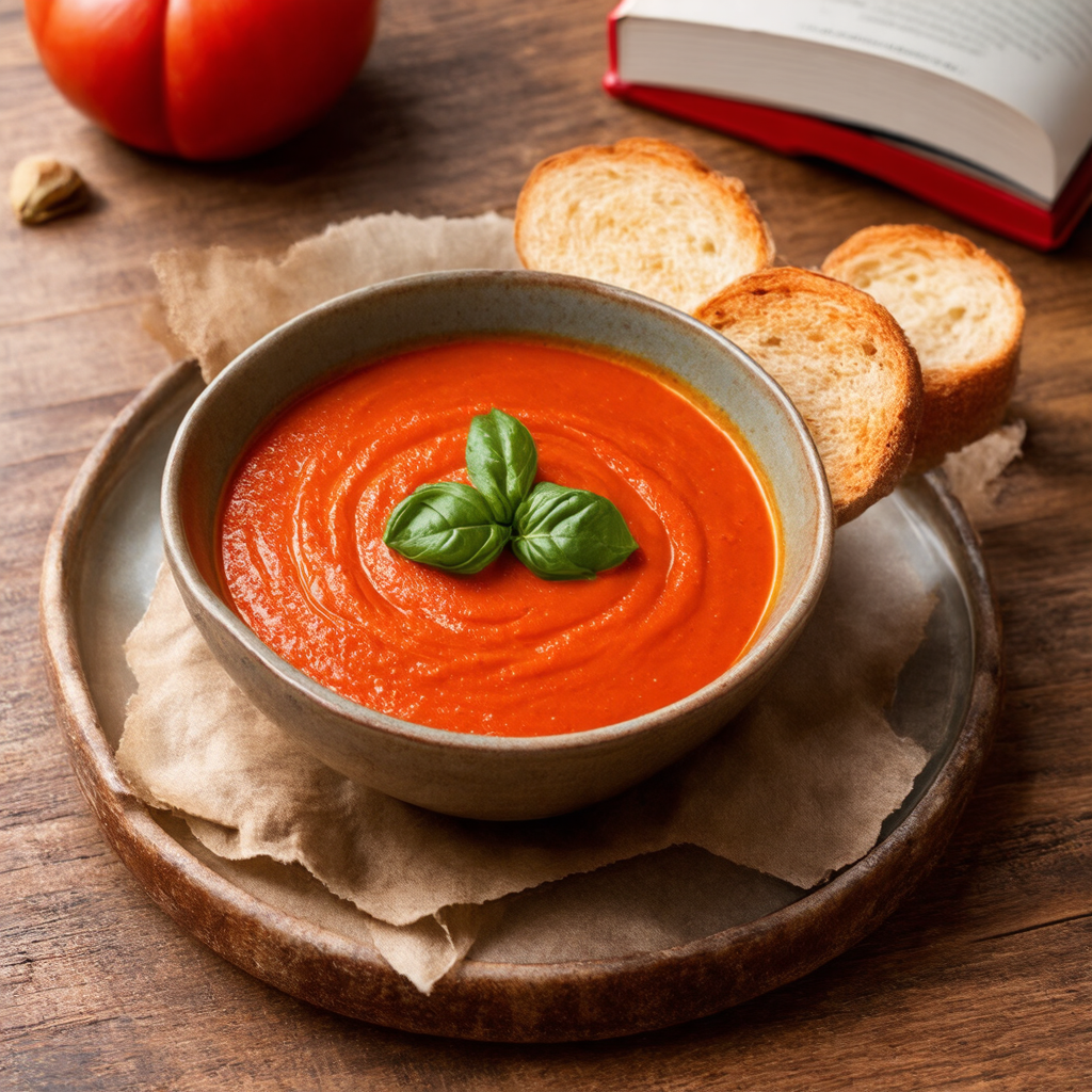 Roasted Garlic Tomato Soup