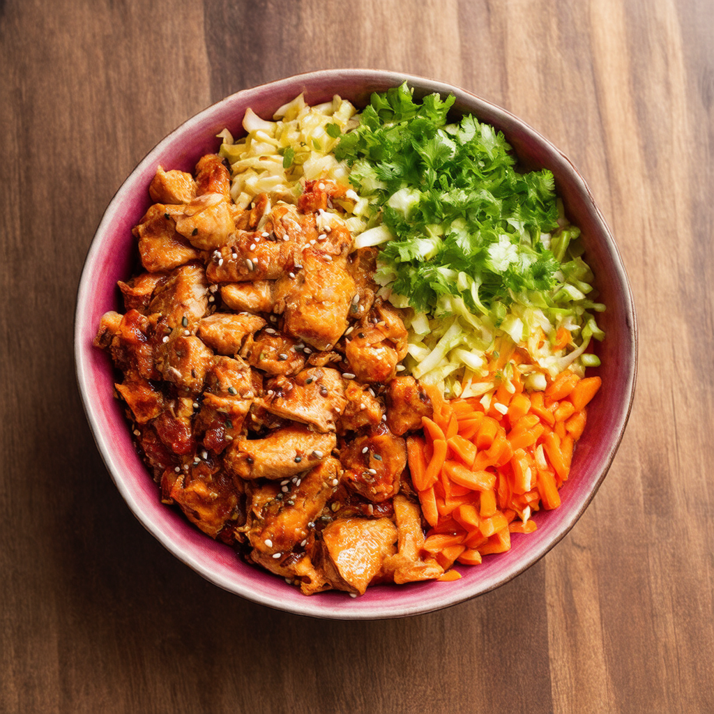 BBQ Chicken Deconstructed Egg Roll Bowl