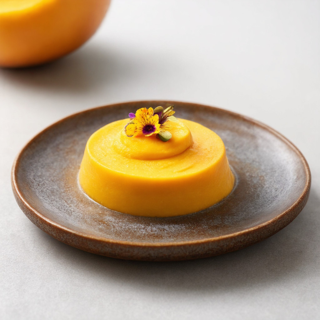Spiced Mango Pannacotta with Cardamom Infusion