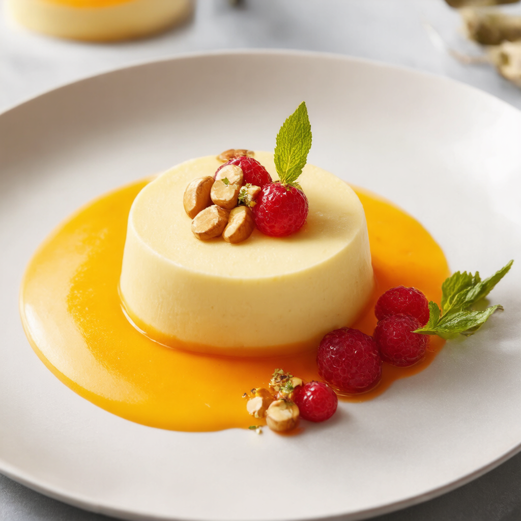 Cardamom & Ginger Pannacotta with Buttermilk Twist