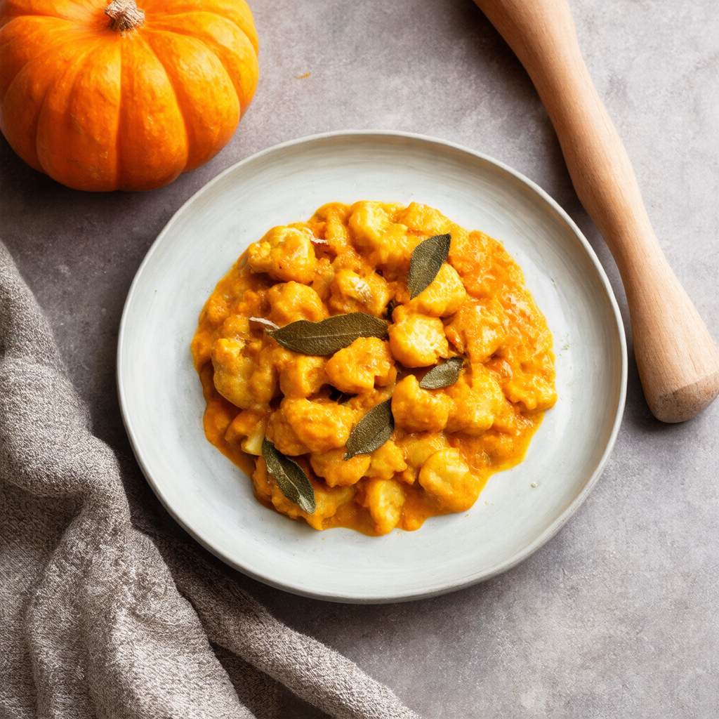 Pumpkin and Cauliflower Gnocchi with Sage Butter