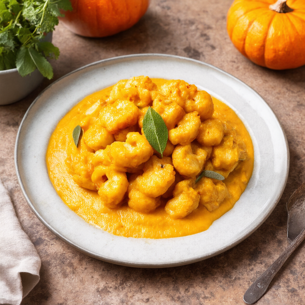 Crispy Gnocchi with Pumpkin and Roasted Cauliflower