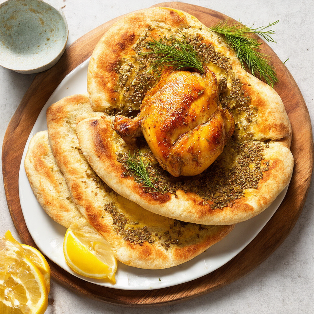 Za'atar Spiced Flatbread with Lemon & Dill Spatchcock