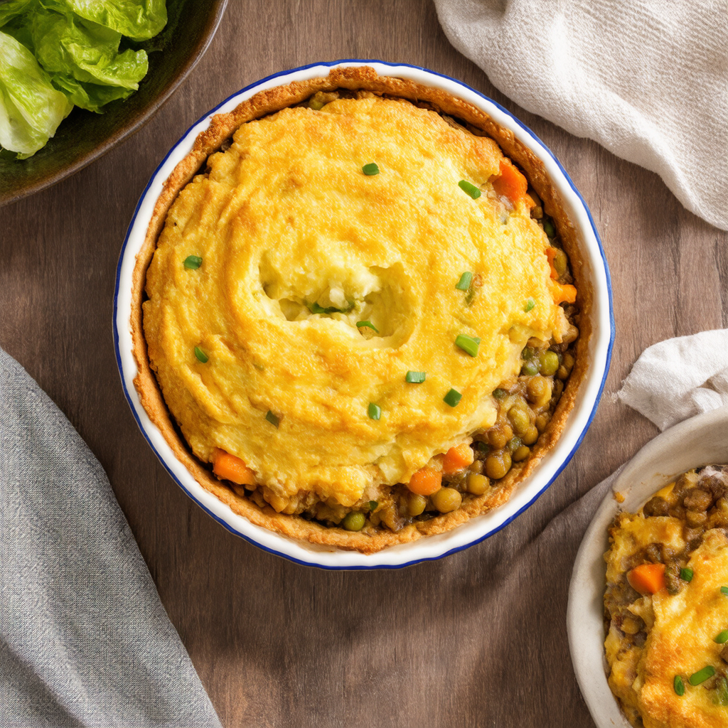 Vegetarian Cauliflower and Lentil Shepherd's Pie