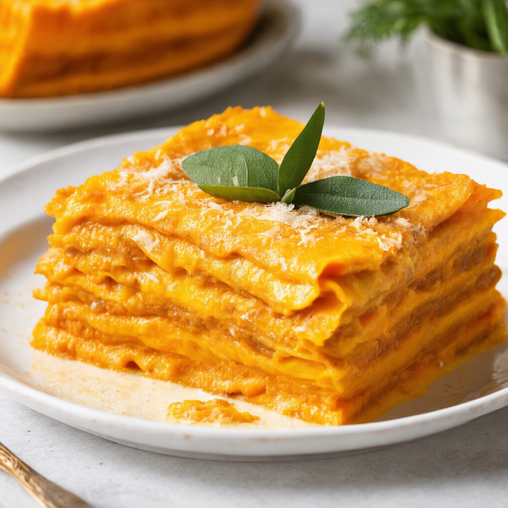 Butternut Squash Lasagne with Sage Bechamel and Parmesan
