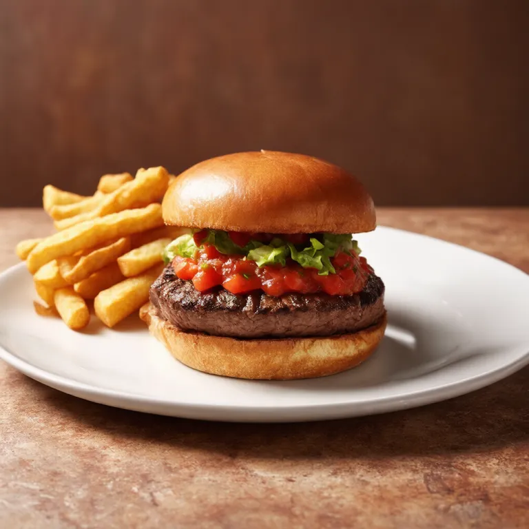 Classic Beef Burgers with Tomato Salsa