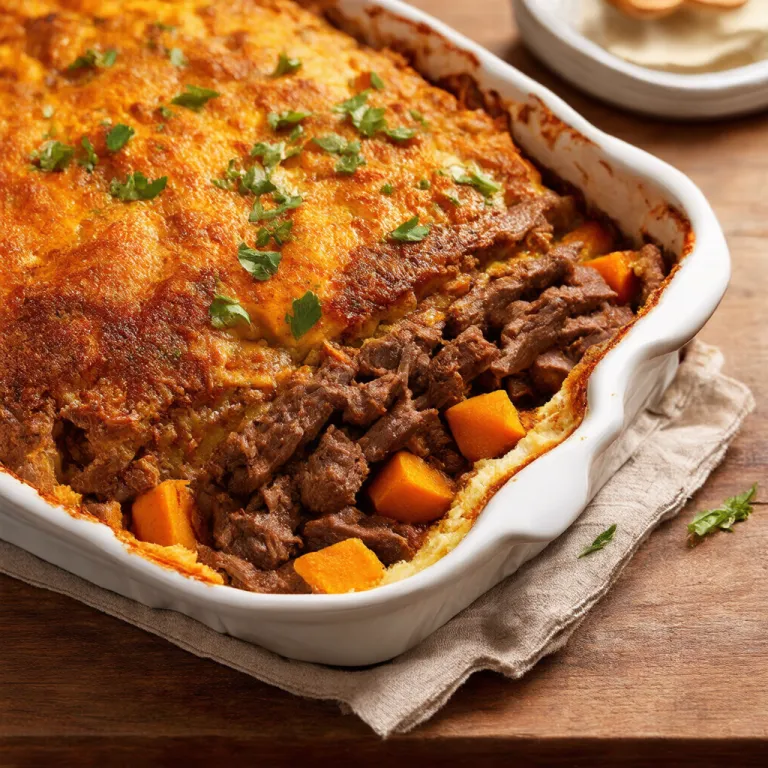 Italian Beef & Sweet Potato Bake