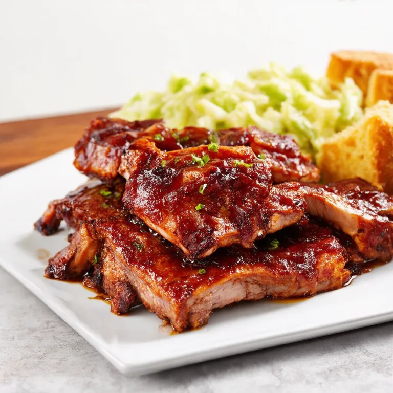 Maple Bourbon Glazed Pork Ribs