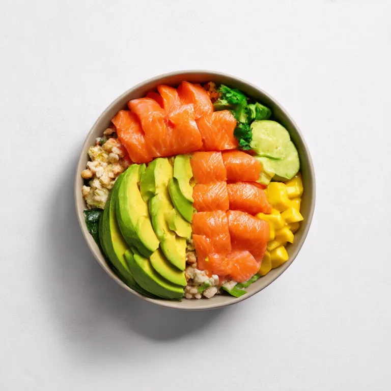Salmon and Avocado Poke Bowl