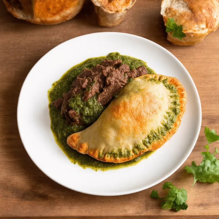 Beef Empanadas with Chimichurri Sauce