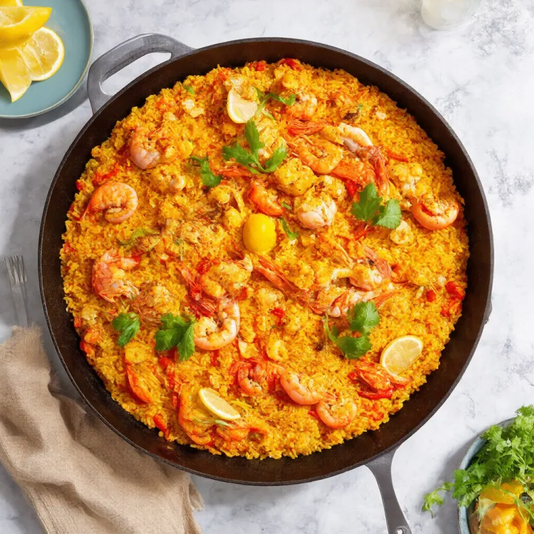 Seafood Paella with House-Made Fish Stock