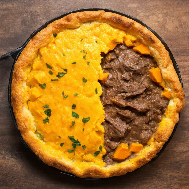 Spiced Lamb Shoulder Shepherd’s Pie with Herb-Infused Sweet Potato