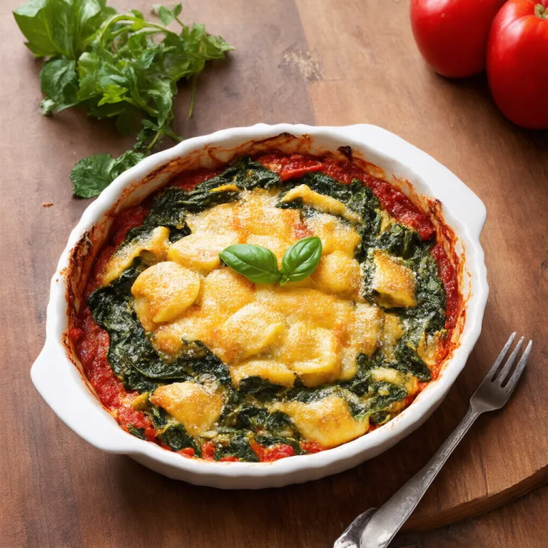 Sun-Dried Tomato and Spinach Gnocchi Bake