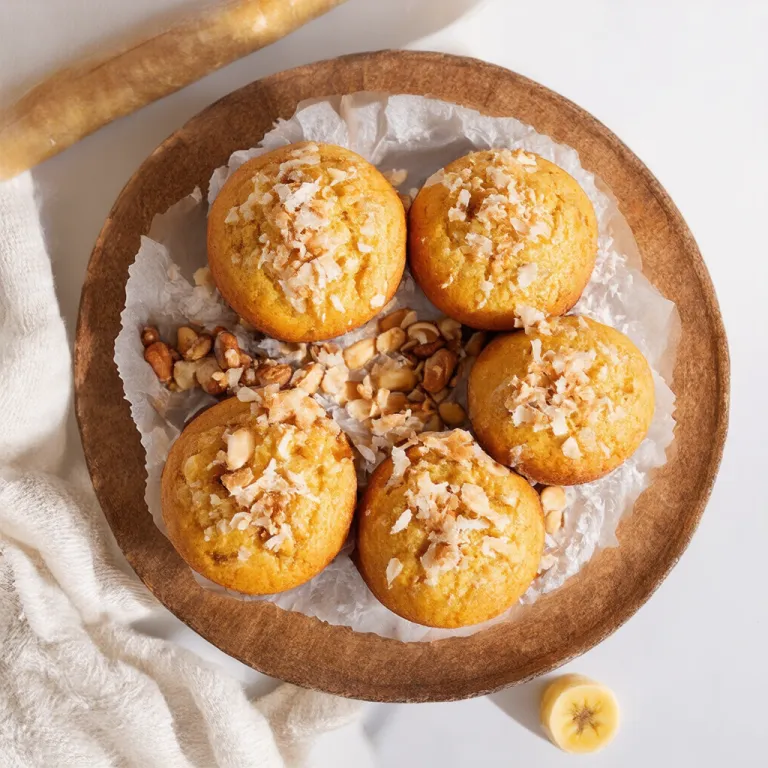 Coconut and Macadamia Nut Banana Muffins