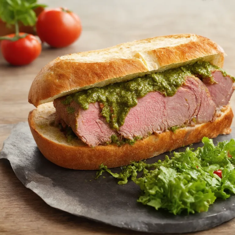 Porchetta Sandwich with Salsa Verde