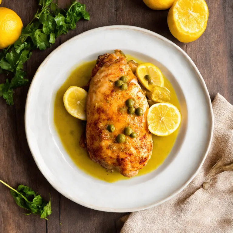 Spicy Chicken Piccata with Homemade Lemon Caper Sauce