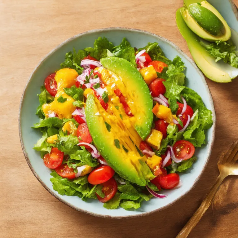 Avocado & Tomato Salad with Citrus Dressing