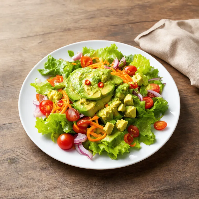 Spicy Avocado-Ranch Side Salad