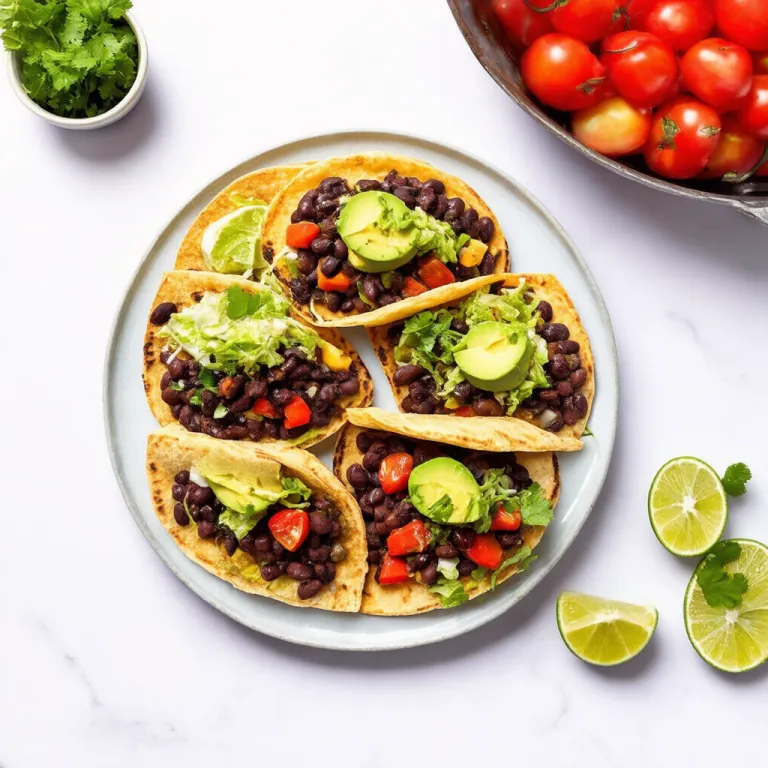 Classic Black Bean Tostadas