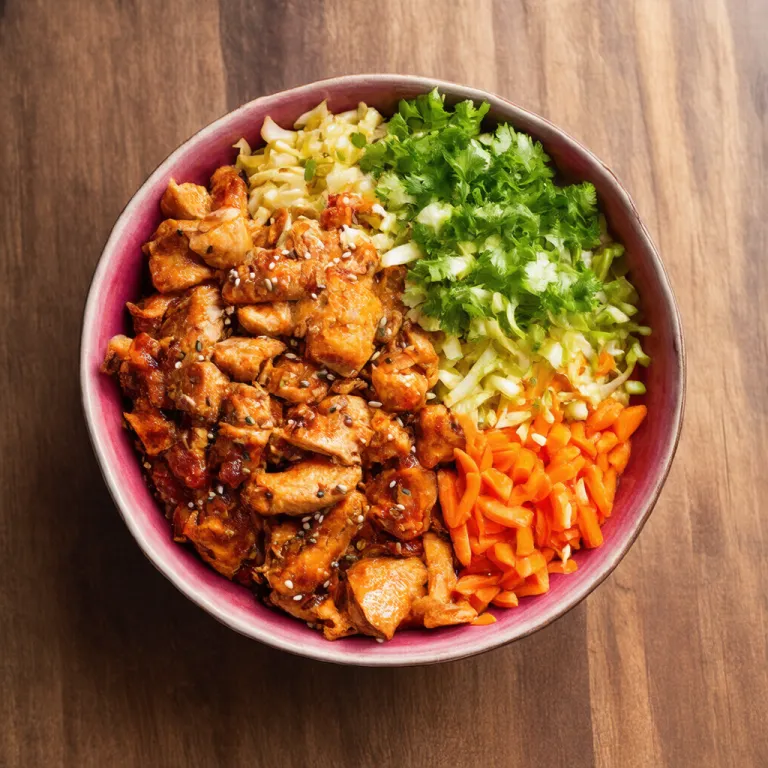 BBQ Chicken Deconstructed Egg Roll Bowl