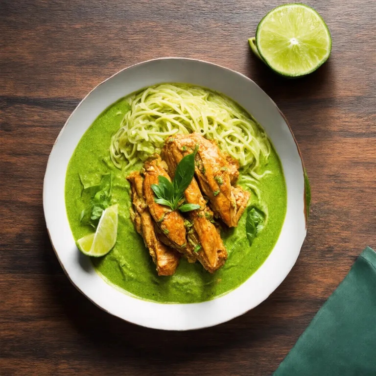Classic Thai Green Curry Chicken with Precision-Cooked Noodles