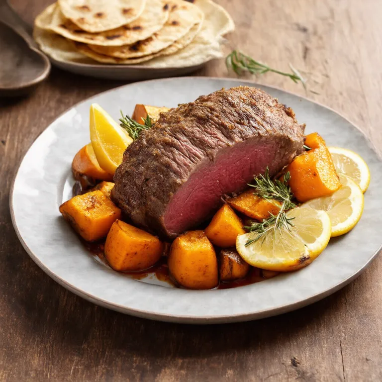 Mediterranean Lamb Leg with Roasted Vegetables