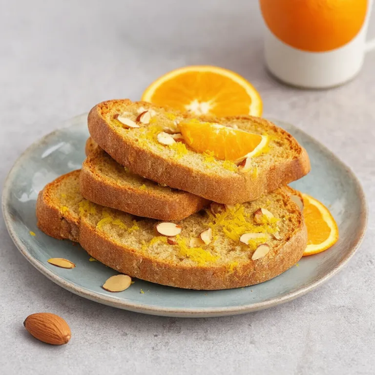 Orange Zest Almond Biscotti