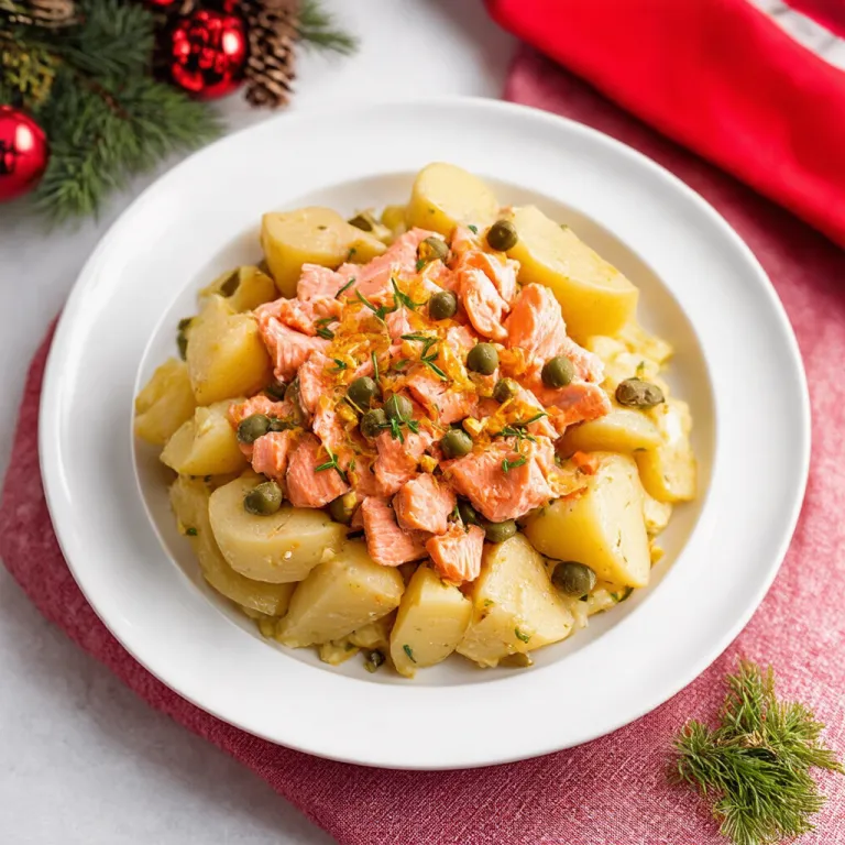 Smoked Salmon and Capers Potato Salad