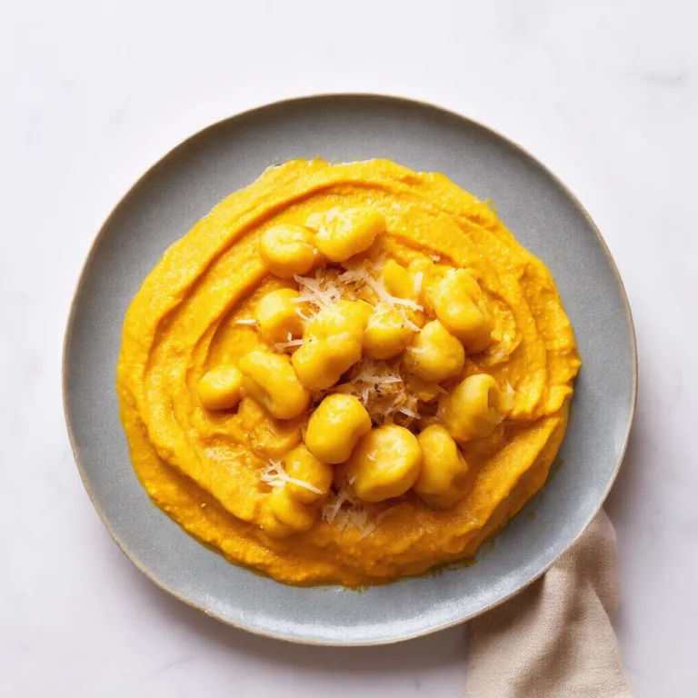 Classic Potato Gnocchi with Pumpkin Cauliflower Purée