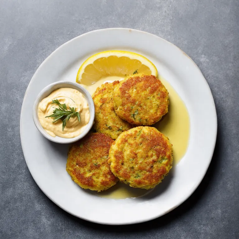 Tuna and Herb Potato Cakes with Lemon Aioli