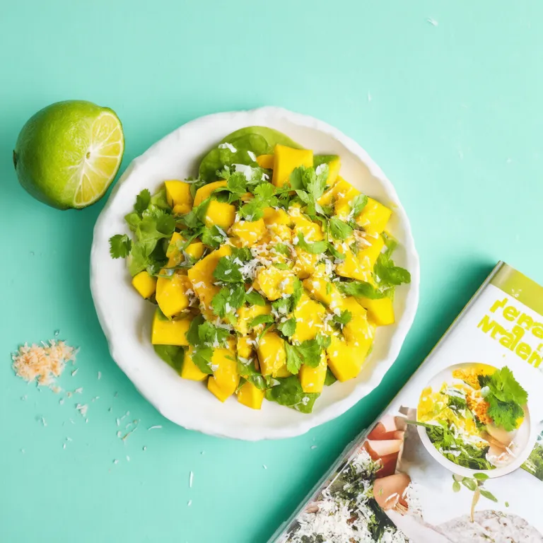 Herbed Green Mango Salad with Coconut Dressing