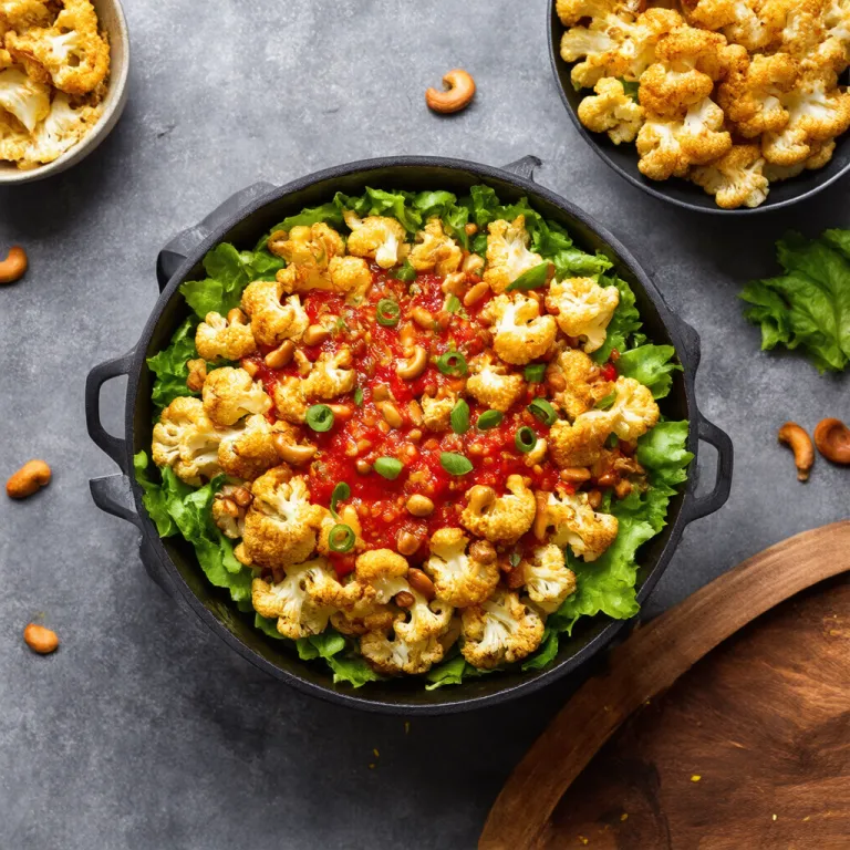 Spicy Cauliflower Salad with Sriracha and Cashews