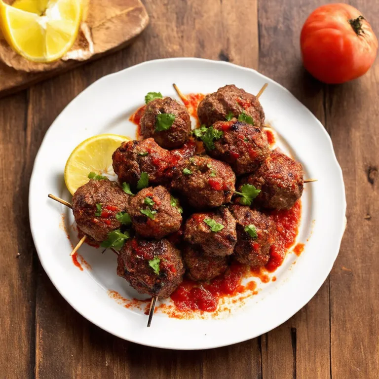 Grilled Spiced Beef Kofta with Harissa